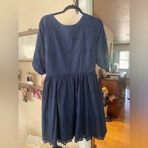 ASOS dress with eyelet trim backless